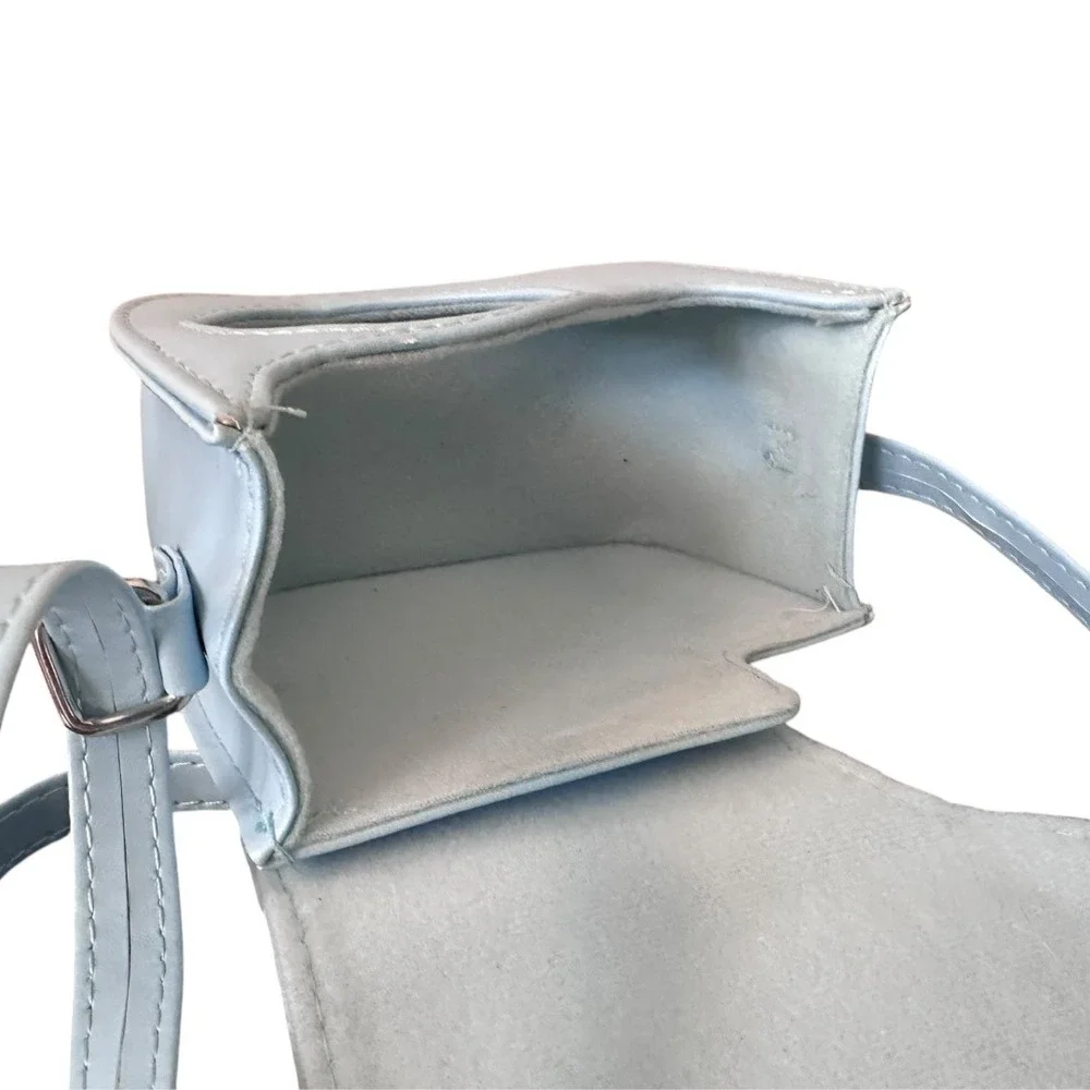Fujifilm Instax Mini Camera Case‎ Light Blue Synthetic Leather Crossbody Strap